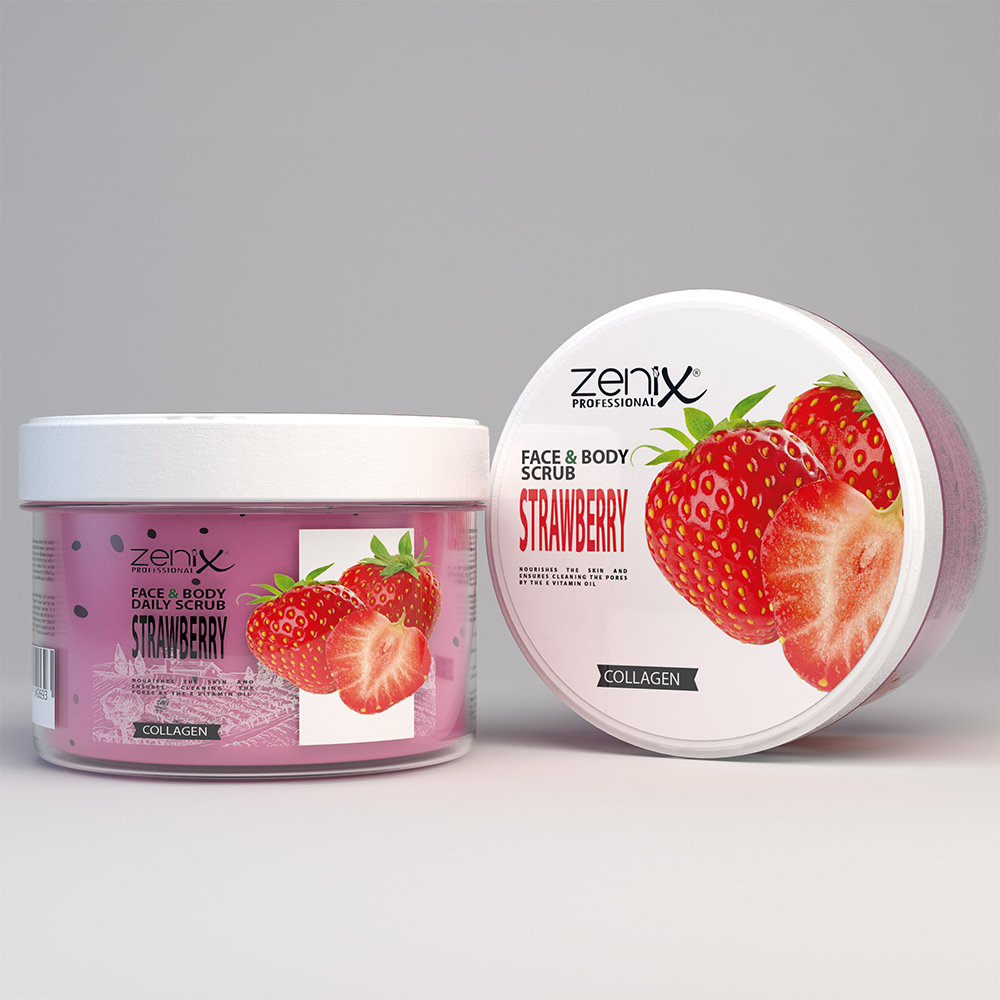 zenix face-skin-care-daily-scrub-strawberry-275-ml