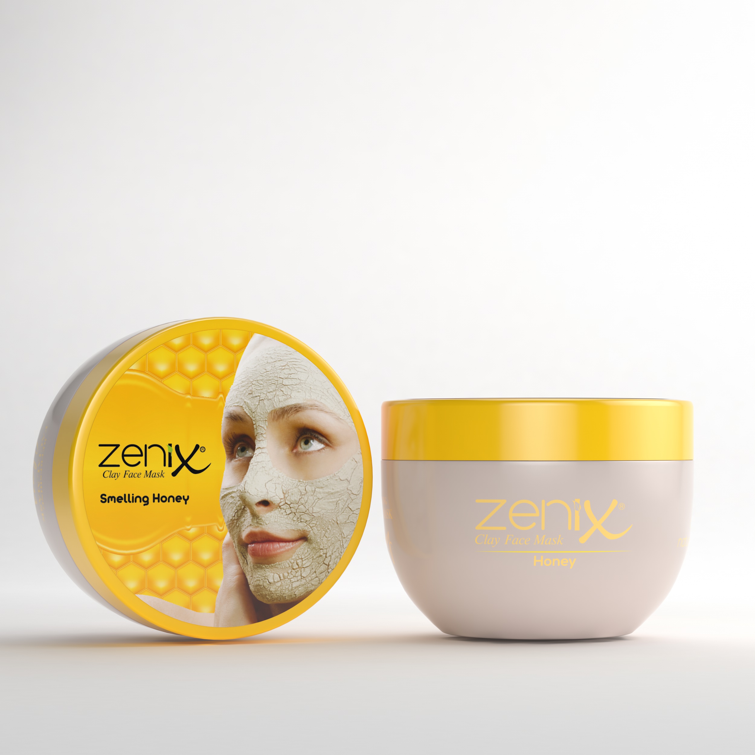 zenix clay face mask honey 350 g